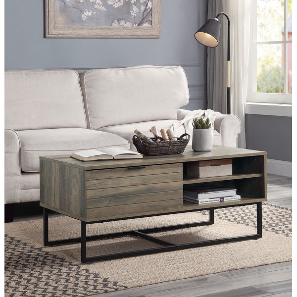 Loon Peak® Geralda Coffee Table, Rustic Style Coffee Table, Living Room